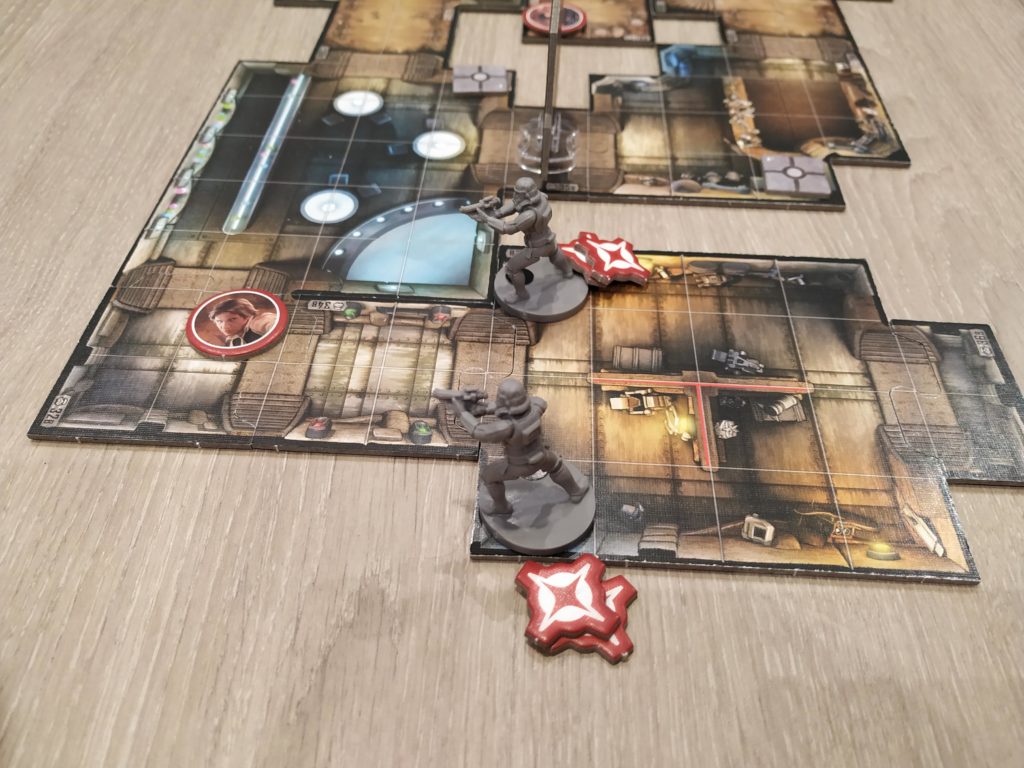 Han Solo échappe à deux Stormtroompers